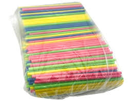 PLA színes szívószál, 240mm